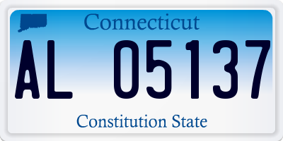 CT license plate AL05137