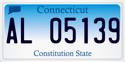 CT license plate AL05139