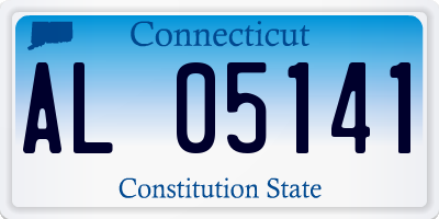 CT license plate AL05141