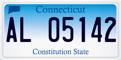 CT license plate AL05142
