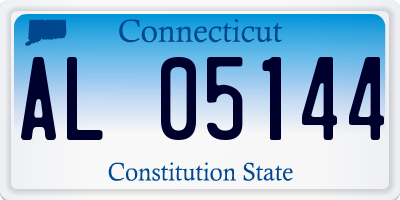 CT license plate AL05144