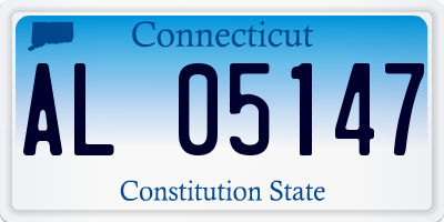 CT license plate AL05147