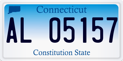 CT license plate AL05157