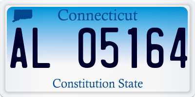 CT license plate AL05164