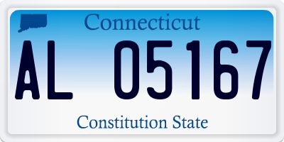 CT license plate AL05167