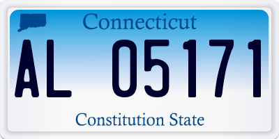 CT license plate AL05171