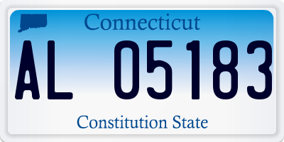 CT license plate AL05183