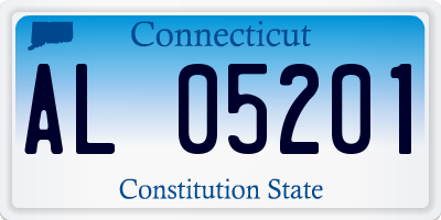 CT license plate AL05201