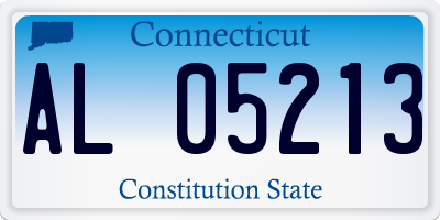 CT license plate AL05213