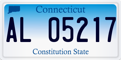 CT license plate AL05217