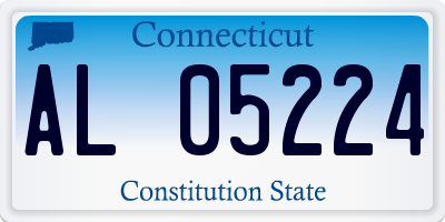CT license plate AL05224