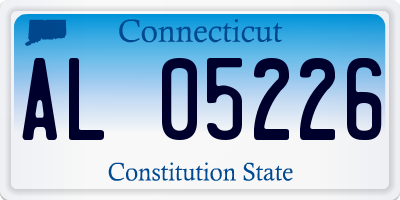 CT license plate AL05226