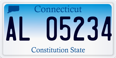 CT license plate AL05234