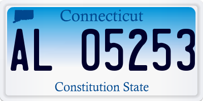 CT license plate AL05253