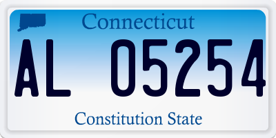CT license plate AL05254