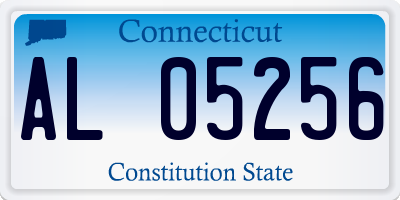 CT license plate AL05256