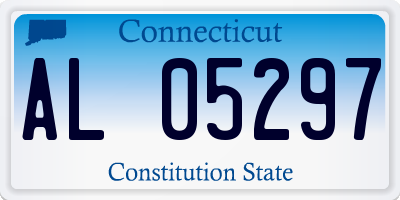 CT license plate AL05297
