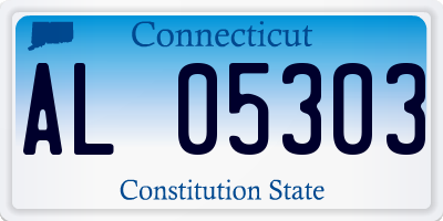 CT license plate AL05303