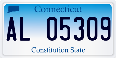 CT license plate AL05309
