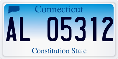 CT license plate AL05312