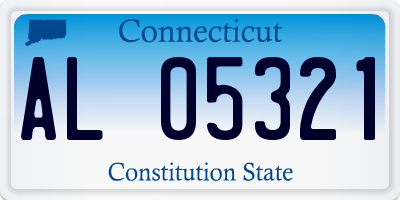 CT license plate AL05321