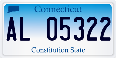 CT license plate AL05322