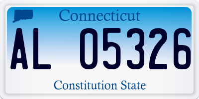 CT license plate AL05326