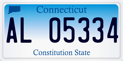 CT license plate AL05334