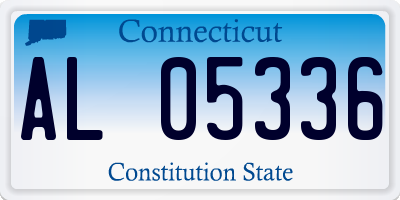 CT license plate AL05336