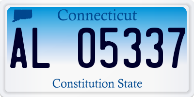 CT license plate AL05337