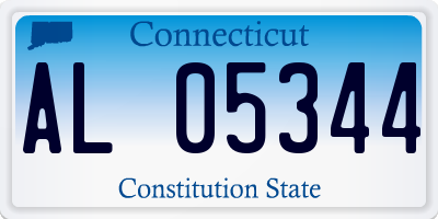 CT license plate AL05344