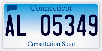 CT license plate AL05349