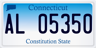 CT license plate AL05350
