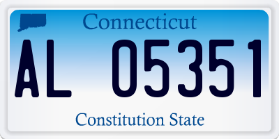 CT license plate AL05351