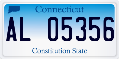 CT license plate AL05356