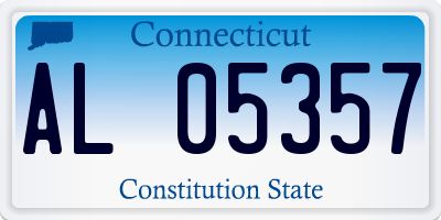 CT license plate AL05357