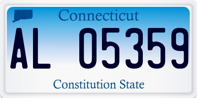 CT license plate AL05359