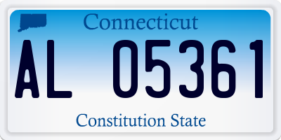 CT license plate AL05361