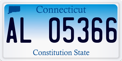 CT license plate AL05366