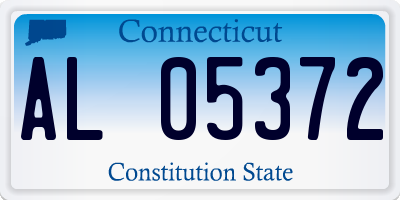 CT license plate AL05372