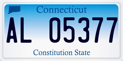 CT license plate AL05377