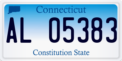CT license plate AL05383