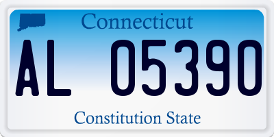 CT license plate AL05390