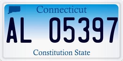 CT license plate AL05397