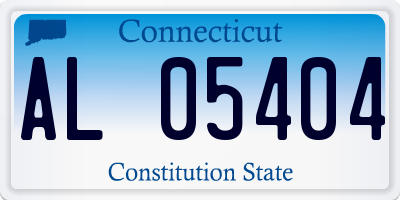 CT license plate AL05404