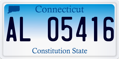 CT license plate AL05416