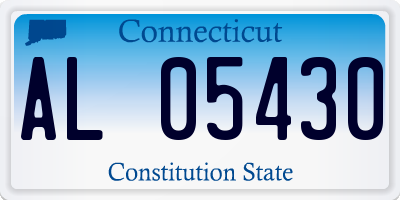 CT license plate AL05430