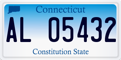 CT license plate AL05432