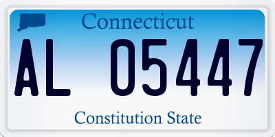 CT license plate AL05447