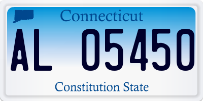 CT license plate AL05450